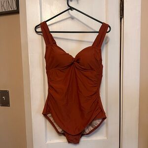 NWT -Brown One-Piece Swimsuit -Kona Sola